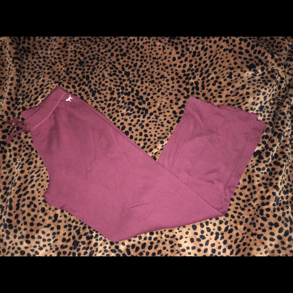 Maroon PINK sweatpants